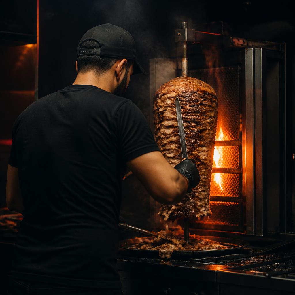 Bucatar Let’s eat taind carne de pe rotisor